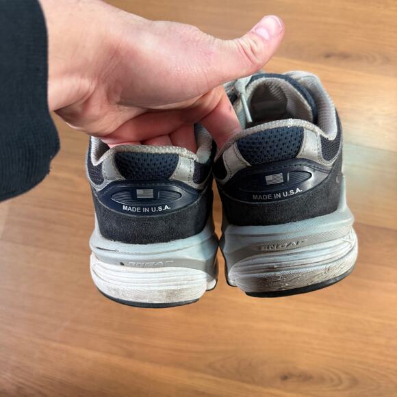 Women's New Balance 990 Navy Blue Gray Made in the USA Sneakers Shoes Sz 8.5 - Picture 3 of 7